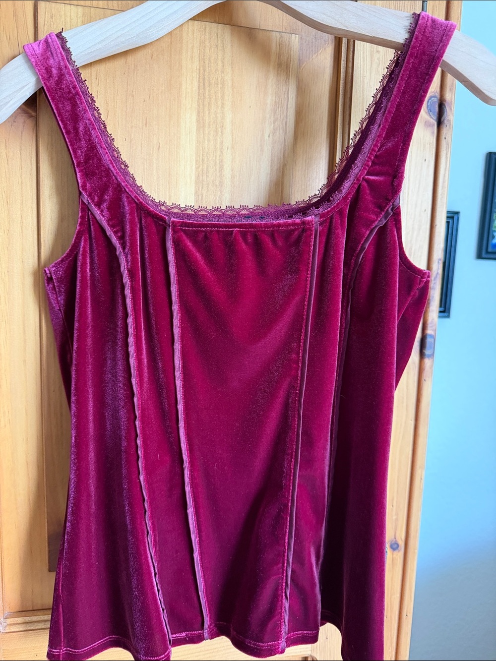 White House Black Market  Tank Cami in Berry